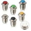 Multicolor Ring Waterproof 12mm Metal Momentary Push Button Switch