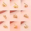 Good Crown Copper Heart Earring Nose Body Jewelry For Women Ear Clip Clip On Girl Fake Piercing Gift Cuff Nose Ring Star