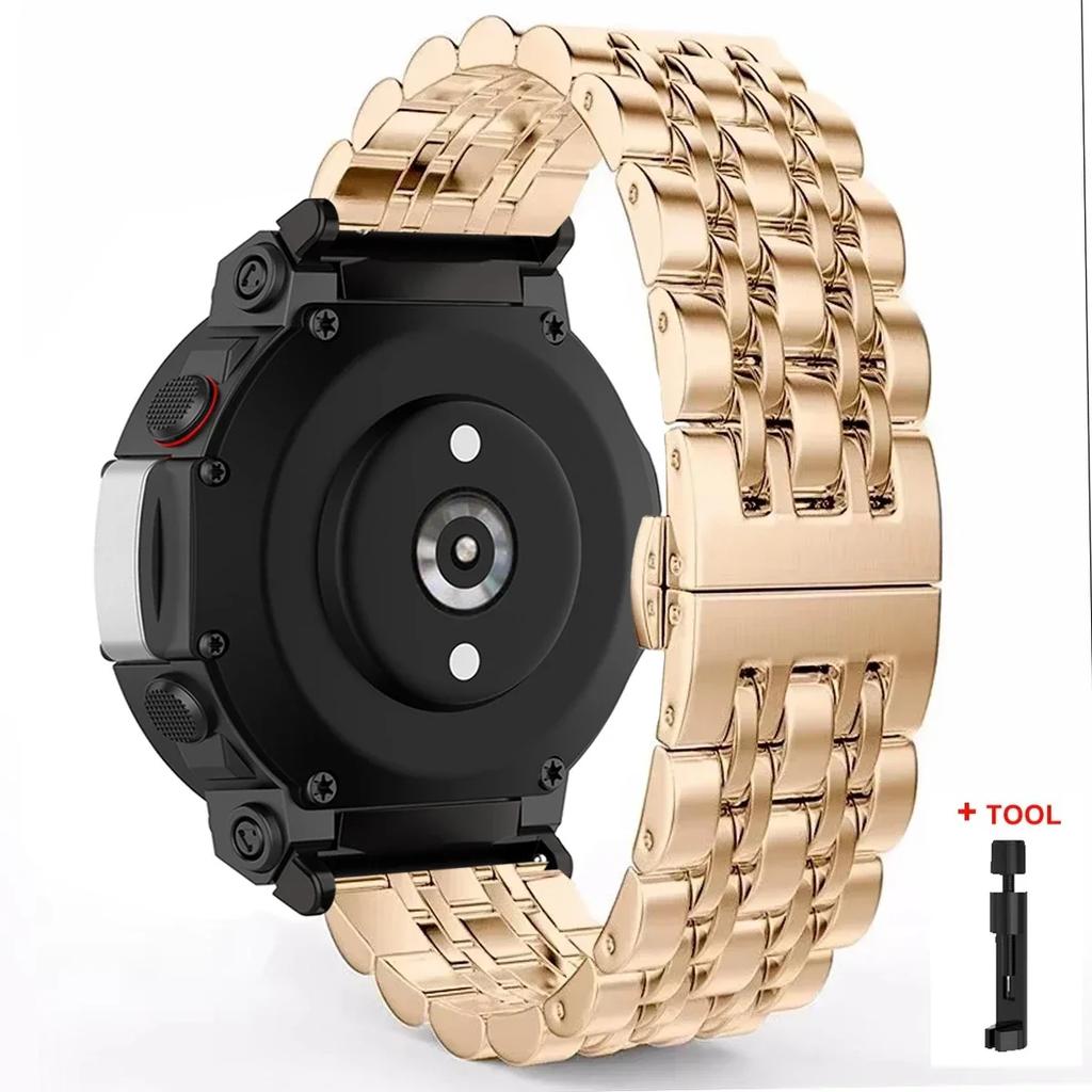 Для Amazfit T REX 3 Ремешок из нержавеющей стали Для Amazfit T Rex Pro/T-Rex Металлический браслет Ремешок для Amazfit T-Rex 2 amazfit tex Ремешки