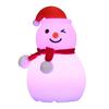 Yousheng Snowman Tap Light Cute Christmas Lamp Rechargeable Silicone Touch Bedside Light Snowman Mood Lighting for Christmas Tree