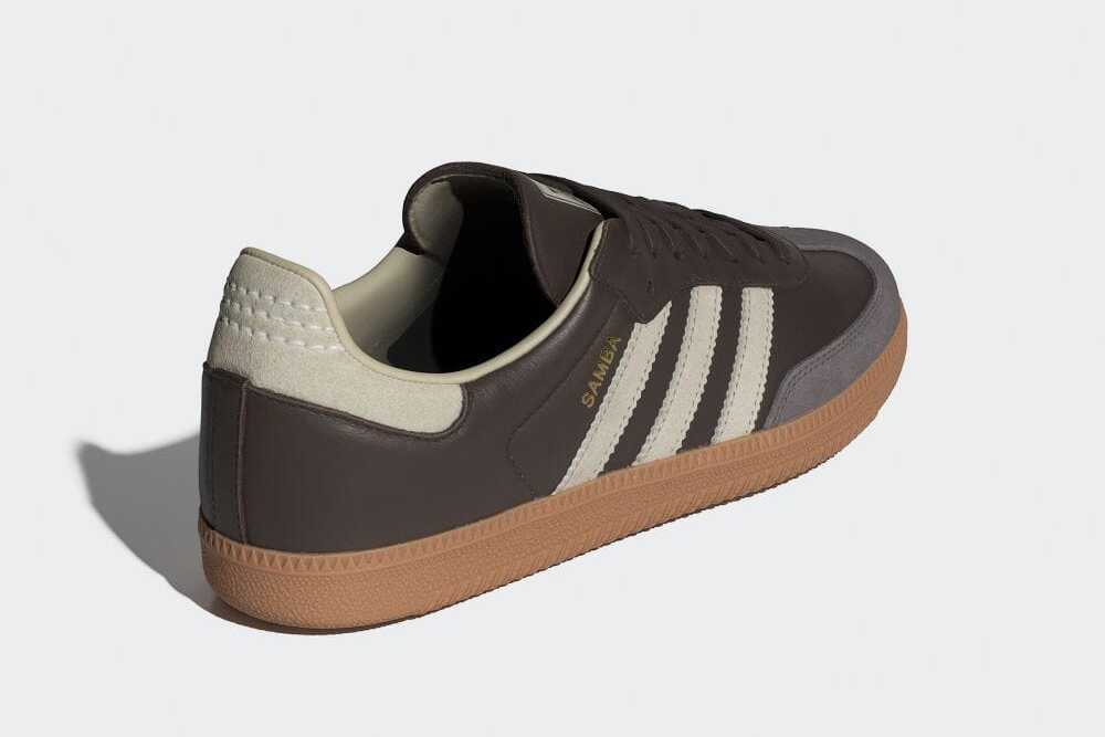 ID1481 adidas Originals Samba OG Коричневый Putty Grey Золотой Металлик (Мужской)