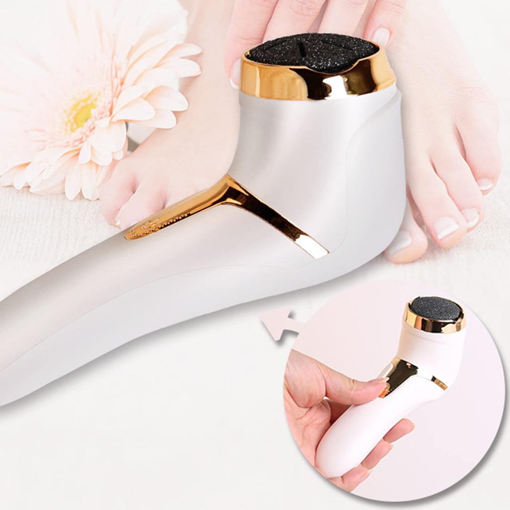 Электрический пылесос для удаления мозолей с пылесосом от перхоти, перезаряжаемый водонепроницаемый набор инструментов для педикюра для удаления мозолей