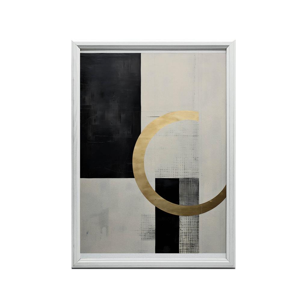 Geometria Kontra Nieskończoność Geometria Kontra Nieskończoność, 40X50 Cm, Rama Aluminiowa Czarna, Papier Matowy 230 Gsm