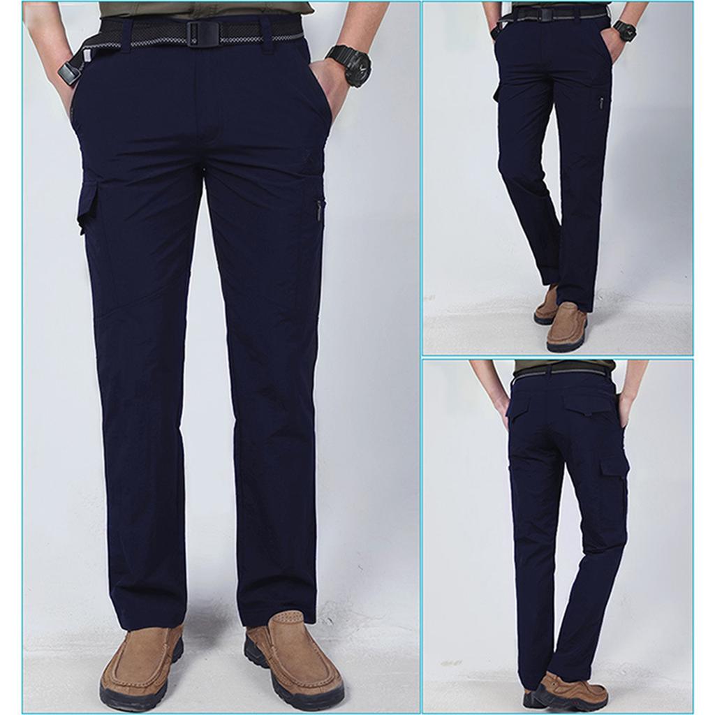 Мужские летние уличные быстросохнущие дышащие спортивные брюки, спортивные брюки