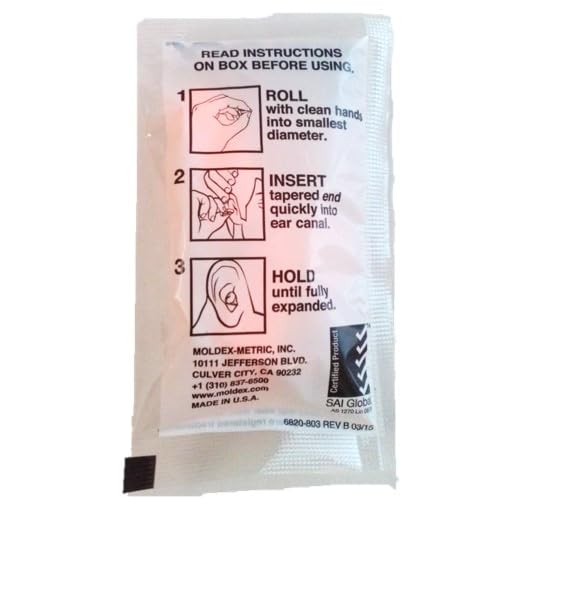 MOLDEX Mellows Authentic Case Earplugs, 50-Pair Pack, [MOLDEX Set]