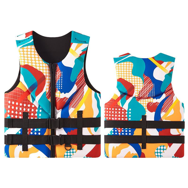 2025 Неопреновый спасательный жилет для занятий водными видами спорта на открытом воздухе, жилет для рыбалки, плавания, серфинга, дрифтинга, каякинга, плавучий, безопасный