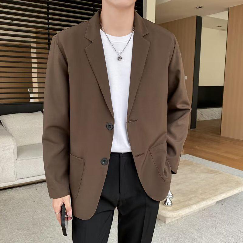 Мужской осенний универсальный повседневный пиджак в корейском стиле - модный дизайн в стиле Гонконга
