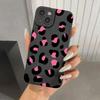 Стильный розовый чехол для телефона с леопардовым узором для iPhone 15 14 13 12 11 Pro Max Mini XS XR X 7 8 15 Plus SE 2022 Мягкая крышка