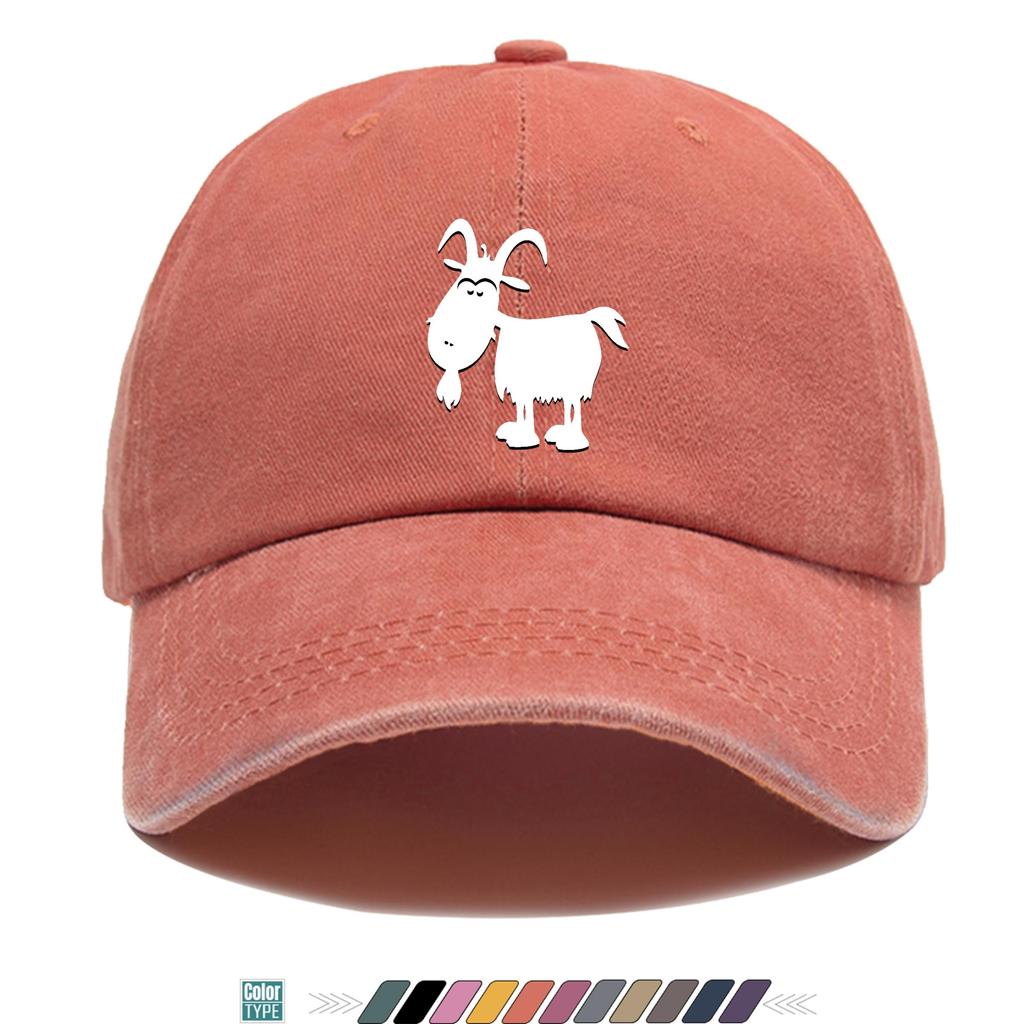 Simple Style Goat Print Truck Hat Is Comfortable, Breathable, Fashionable and Beautiful
