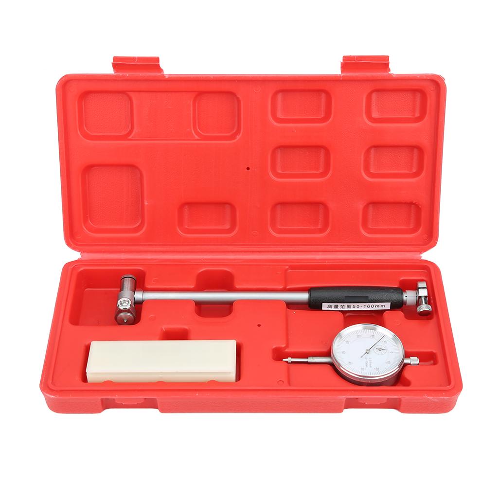 Dial Bore Gauge 50160MM Diameter Indicator Measuring Engine Cylinder Tool Kit
