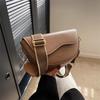 Textured Small Bag Women's New Popular Retro Versatile Messenger Bag Fashionable One-shoulder Underarm Saddle Bag