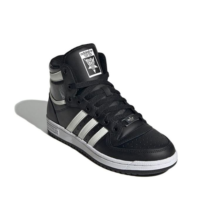 Adidas Оригинальные кроссовки Top Ten Rb Comfortable Durable High-Top женские кроссовки Black White HQ6754