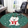 1pc Christmas Dog Chair Carpet for Office, Non slip, Soft and Durable Office Rug for Interior Decoration