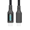 480 Мбит/с USB 2.0 Type C USB C Кабель для быстрой зарядки 240 Вт Быстрая зарядка и передача данных Плетеный шнур Светодиодный дисплей