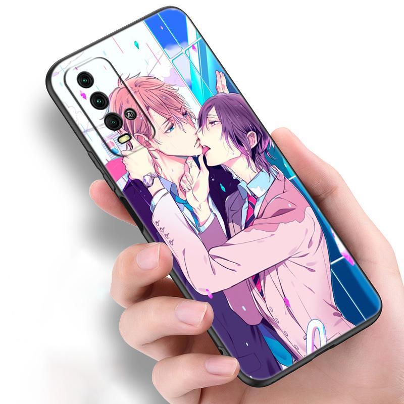 Силиконовый чехол для телефона с рисунком аниме Yaoi для Xiaomi Redmi Note 11 10 9 8 Pro 11T 10T 10S 9S 8T 9 9A 9C 9T, черный мягкий чехол