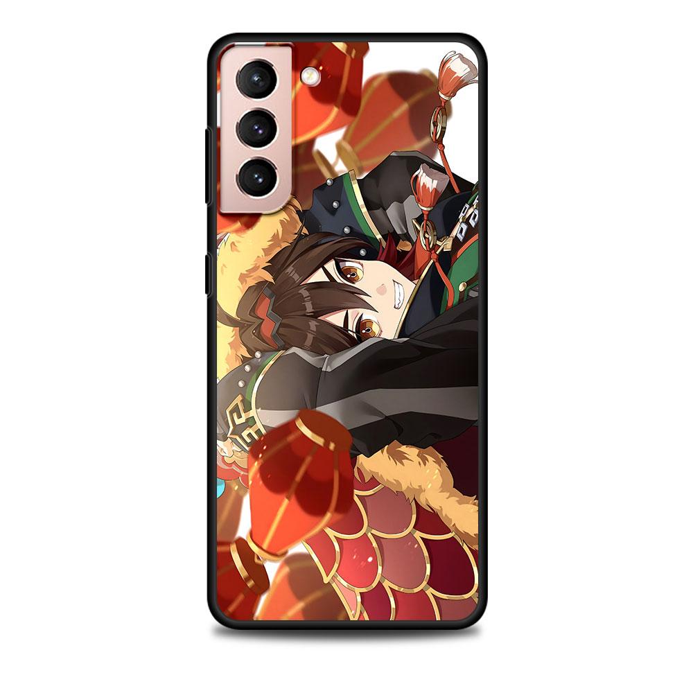 Чехол Gaming Genshin Impact для Samsung Galaxy S23 S21 S22 S20 FE S9 S10 S24 Ultra S10e S9 Plus, мягкий черный чехол-бампер из ТПУ
