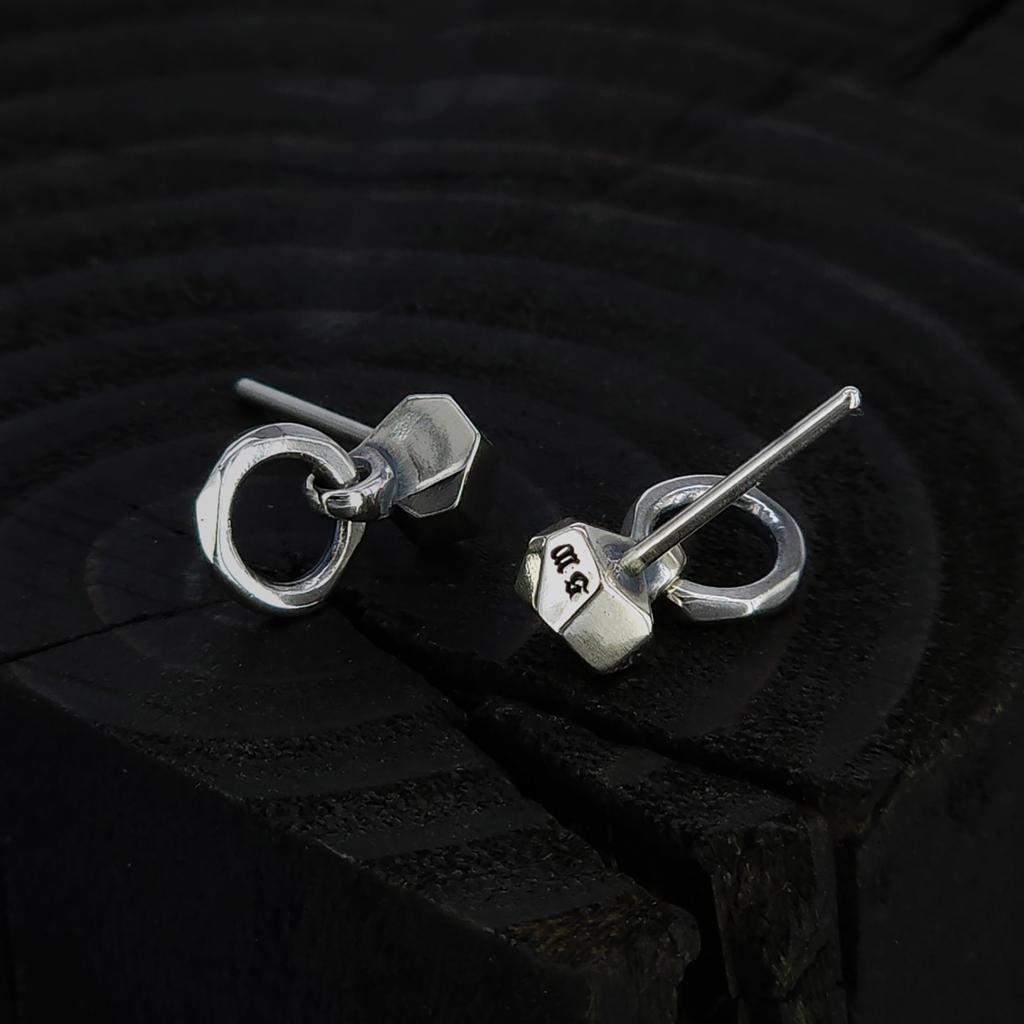 Серебряные серьги Sterlingworth Icy Ring-D1