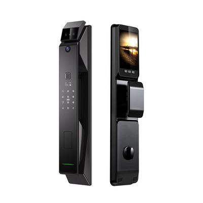 Умный замок WAFU с камерой, 3D-распознавание лиц, входная дверь без ключа, ручка замка из алюминиевого сплава