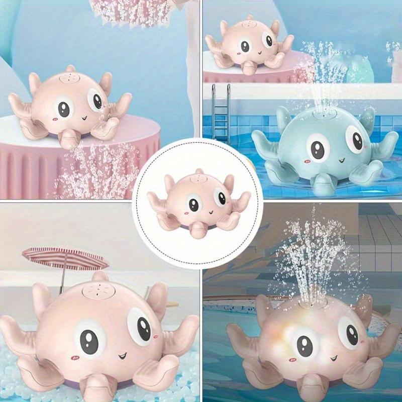Игрушка для ванной осьминог, игрушка для ванной, игрушка для бассейна с брызгами, игрушка для крытого бассейна. Подходит для 8 сценариев: плавание, помощь при купании, батарея в комплект не входит
