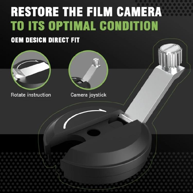 Precise Film Rewind Knob Handle Compatible for FM/FE/FM2/FE2/FA/FM3A Cameras Durability ABS Metal Compactly Design
