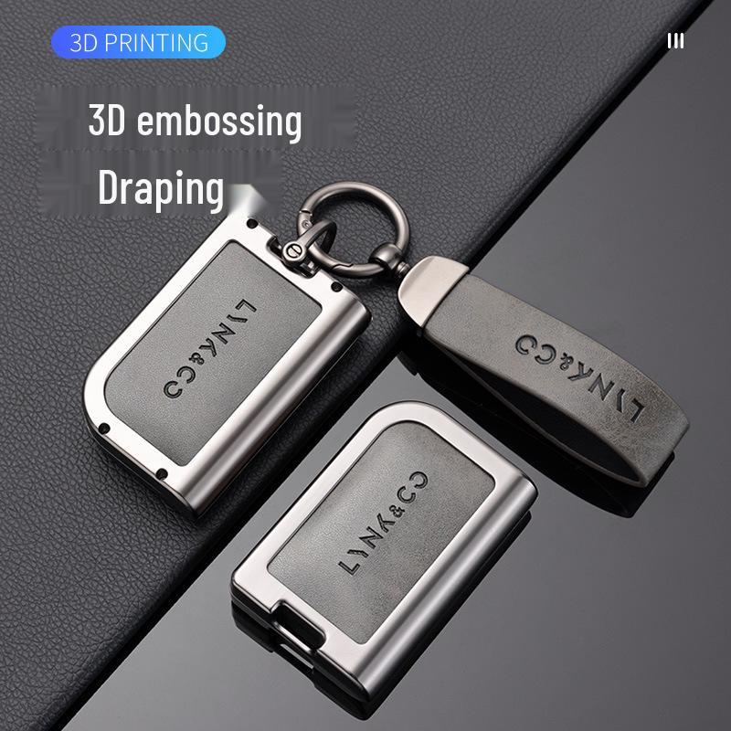Ключница из цинкового сплава для моделей Lynk & Co - Подходит для Z20, Z10, Co 900 - Премиальный металлический держатель для смарт-карты