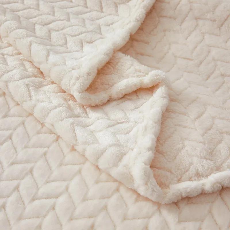 Полосатое плюшевое диванное полотенце, вязаный плед, клетчатый чехол на диван, прикроватные одеяла, гостиная, домашний декор, накидка, диванное одеяло