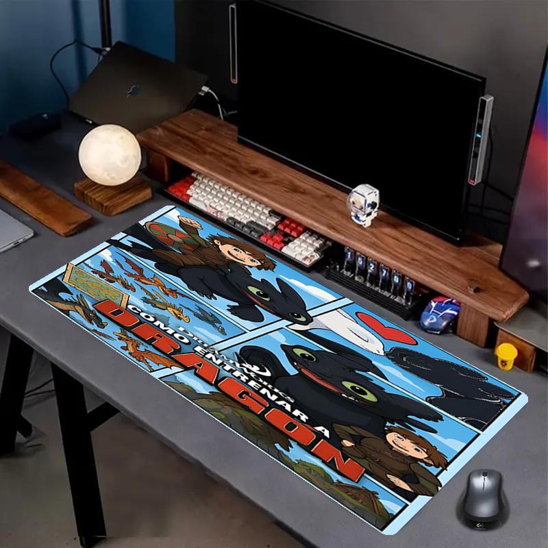 Dragon Theme Mouse Pad, Non Slip Rubber Base, Multifunctional Office & Home Decor, Perfect for Workspace Personalization.
