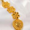 Gifts Dubai Jewelry Sets Plated African Bridal Jewelry Sets Gold Color Necklace Earring Set  Bride