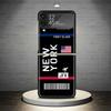 Чехол для телефона со штрих-кодом авиабилета для Samsung Galaxy Z Flip 7 6 5 4 3 5G Ударопрочный чехол Z Flip7 Flip6 ZFlip5 Flip3 Flip4 Luxur