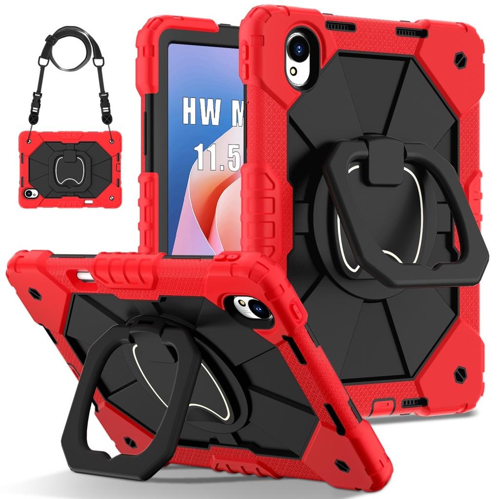 Для Huawei MatePad 11.5 S. Вращающаяся на 360° рукоятка, прочная защитная подставка TPU+PC 3 в 1, противоударный чехол для планшета и ПК