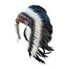 Artificial Feather Headpiece Fancy Dress Hat Native American Chief Headdress