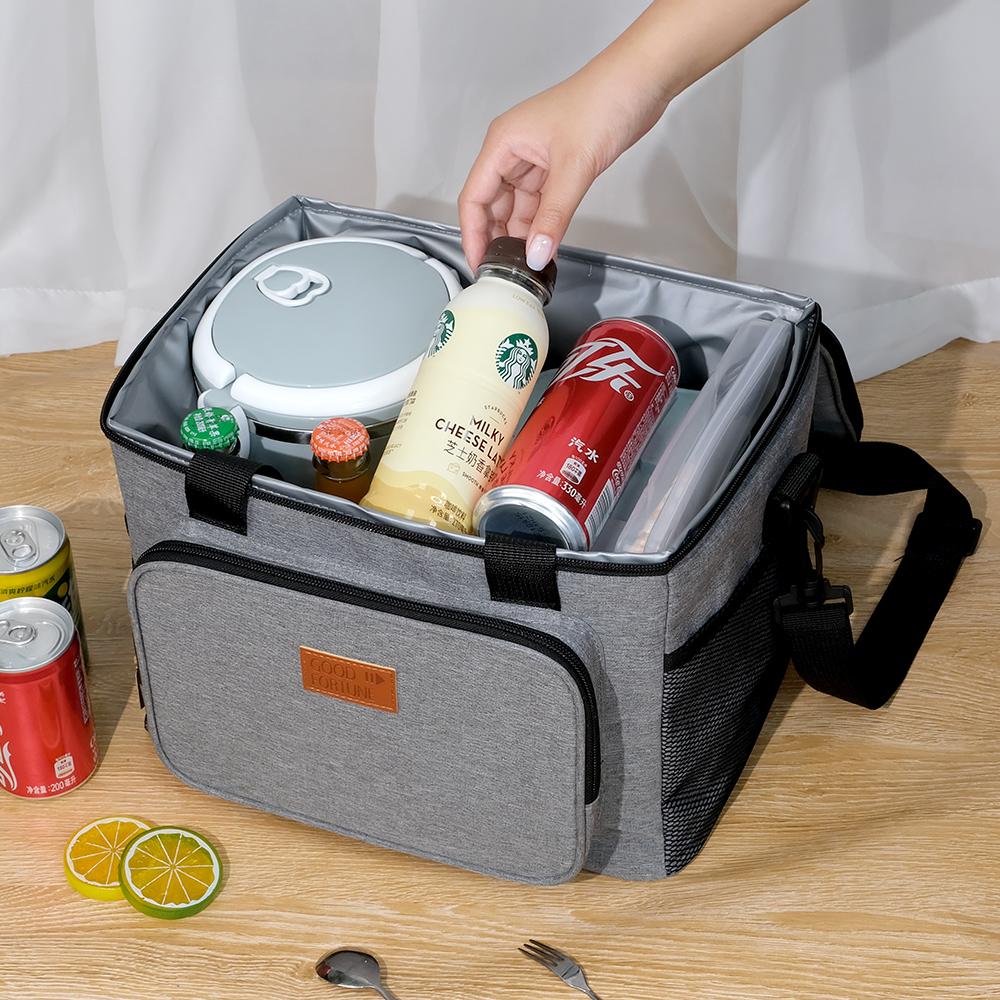 Thickened Large Capacity Portable Picnic Thermal Bag Peva Outdoor Car Cooler Bag Waterproof Shoulder Crossbody Insulated Bag