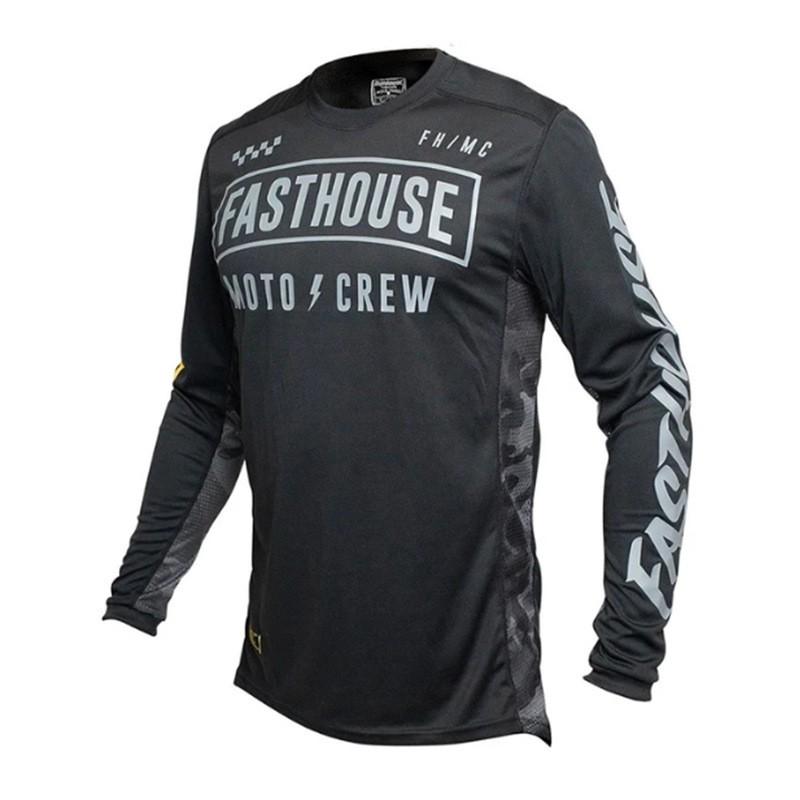 FASTHOUSE Off-Road Motorcycle Cycling Shirt Quick-Dry Long Sleeve MTB Downhill Jersey Breathable Performance Top