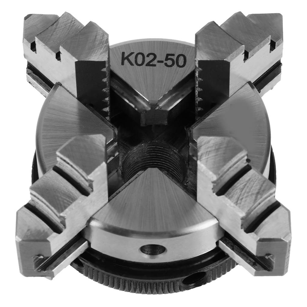 50mm Mini 4 Jaw Reversible Self Centering M14 Thread Mount Lathe Manual Chuck K02 50