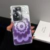 Чехол для OPPO A79 5G, Радужный градиентный цветочный прозрачный чехол, Ударопрочная защита объектива камеры