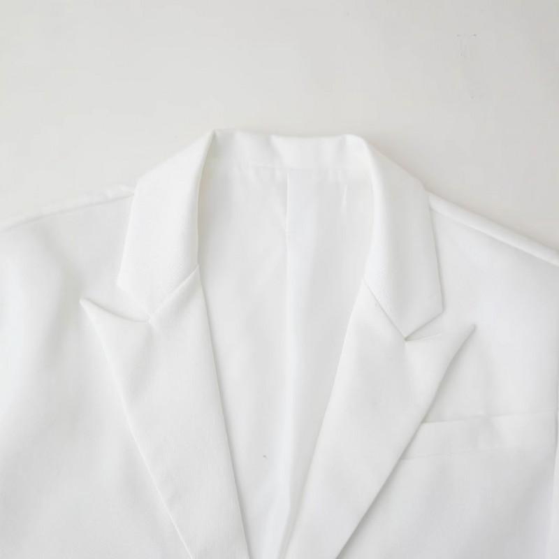 Womens Fashion Versatile Single-Breasted Short Casual Blazer Vest Street Style
