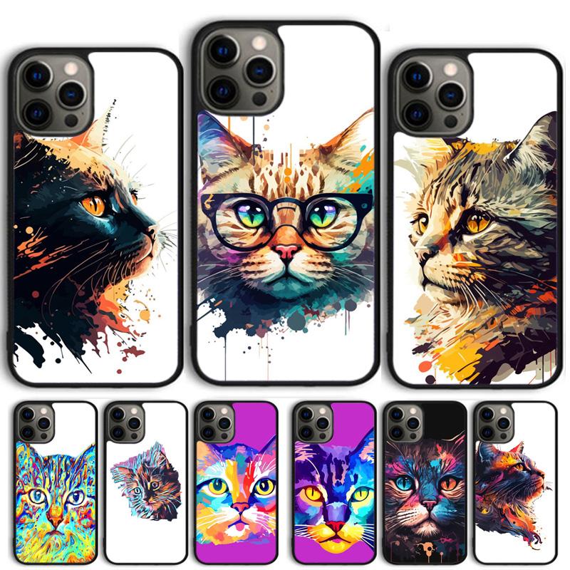Креативный Милый Домашний Кот Животное Чехол Для Телефона Для iPhone 17 Air 15 16 Чехол 11 13 14 Pro Max 12 Plus Max Fundas