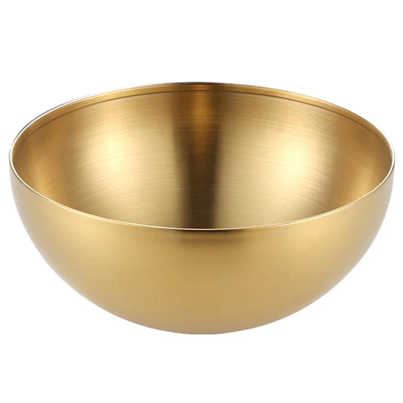 Миски из нержавеющей стали для салата, супа, смешивания, сервировки, корейские металлические миски для хранения пасты