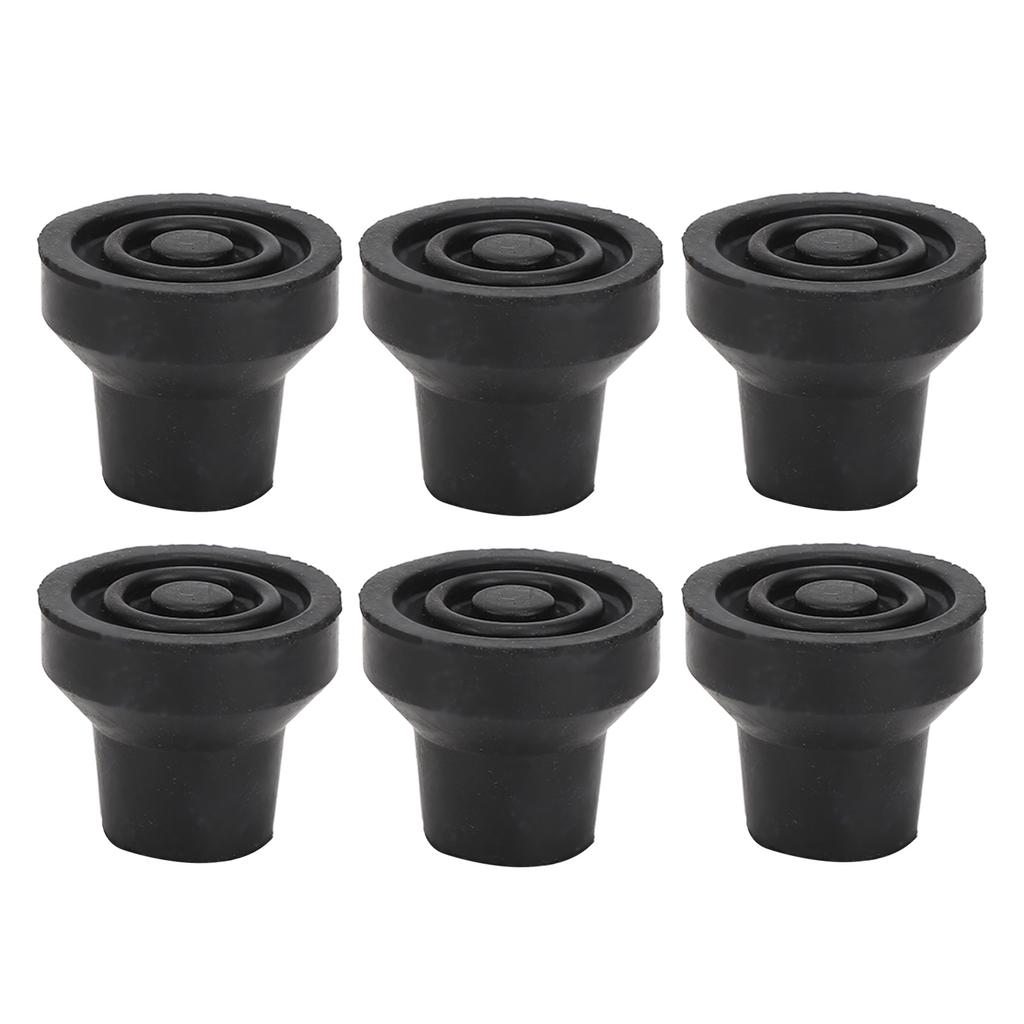 10Pcs Cane Tips Rubber Skid Resistance Wearproof Walking Crutch Tips for Standard and Folding Walkin