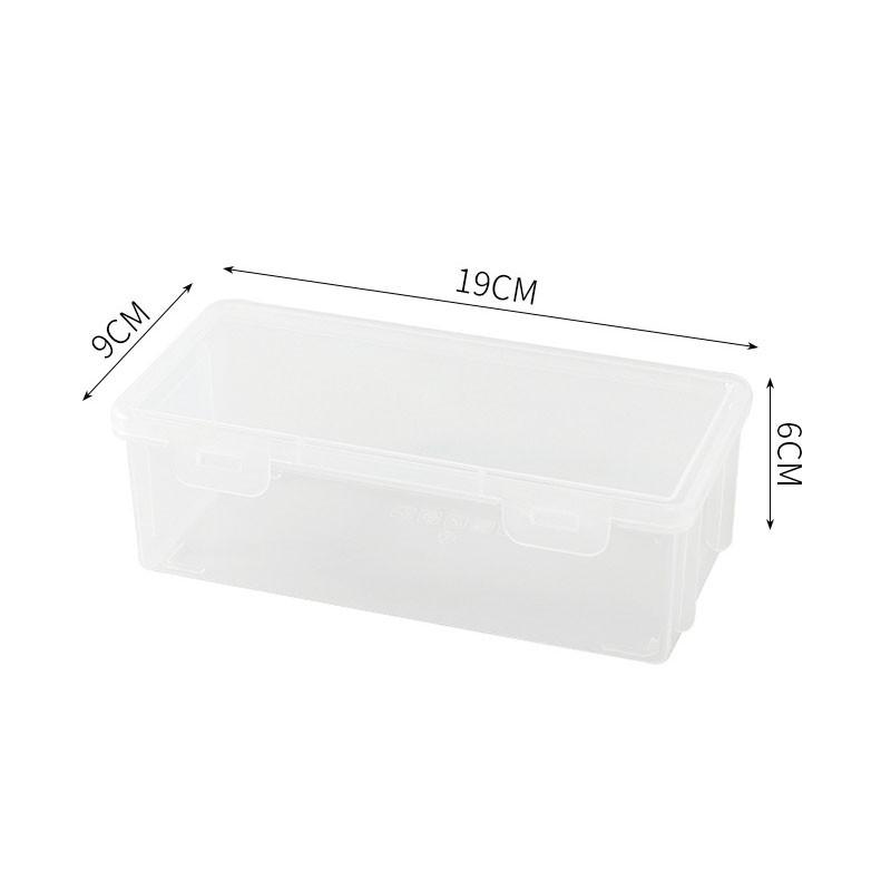 Extra Large Capacity Plastic Pencil Box Stackable Translucent Clear Pencil Box Office Supplies Storage Organizer Box For Gel Pens Erasers Tape Pens Pe