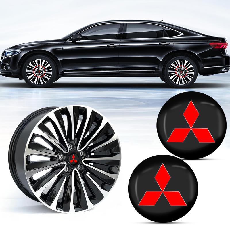 4PCS 56mm Car Styling Wheel Center Hub Caps Rim Cover Badge Emblem Hubcaps For Mitsubishi ASX Lancer 10 Pajero Outlander L200