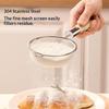 1 шт. Сито-ложка из нержавеющей стали с пластиковой ручкой, Кухонные гаджеты: Сито для сока, соевого молока, муки, Дуршлаг