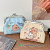 Cartoon Capybara Pu Coin Purse Pouch Cute Wallet Portable Mini Storage Bag Lipstick Key Earphone Organizer For Kids Gifts