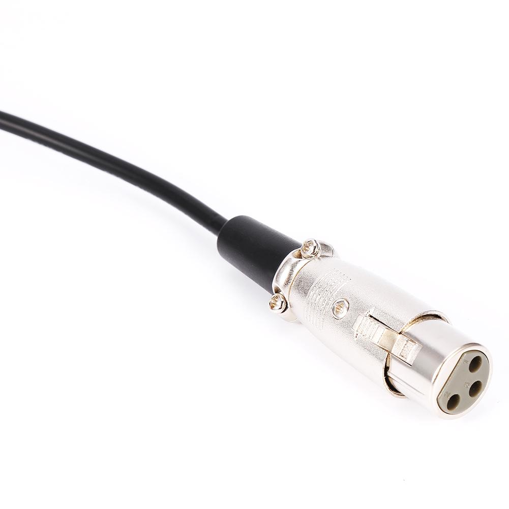 10FT 3 Pin XLR Connector Female To 18" 3.5mm Male Stereo Jack Microphone O Cord Cable