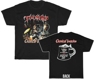 Футболка с обложкой альбома Tankard Chemical Invasion