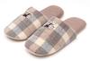 ЛИЗА ЛАРСОН Клетчатый шарф Тапочки Мики Скандинавский стиль Лиза Ларсон Комнатные тапочки для мужчин и [Милые женские] (Браун, Л.)