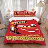 3Pcs Mcqueen Race Ready Bedding Sets For All Sizes New 3D Printed Bed Cover Comforter Duvet Cover Pillowcase Bedroom Decoration