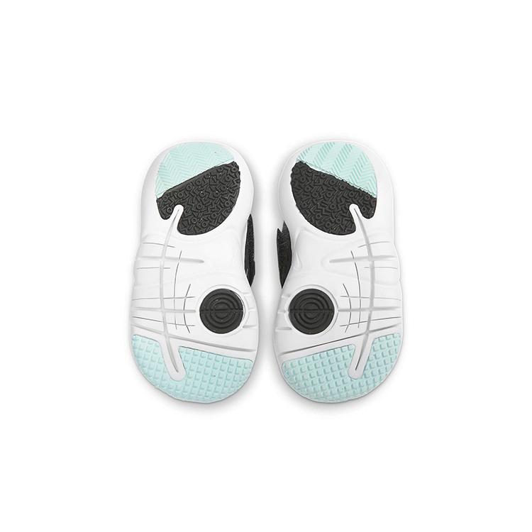 Nike Flex Advance BR Противоскользящая Амортизация Дышащие Низкие Кроссовки для Бега Черно-Белые Для Младенцев и Малышей DC9367-001