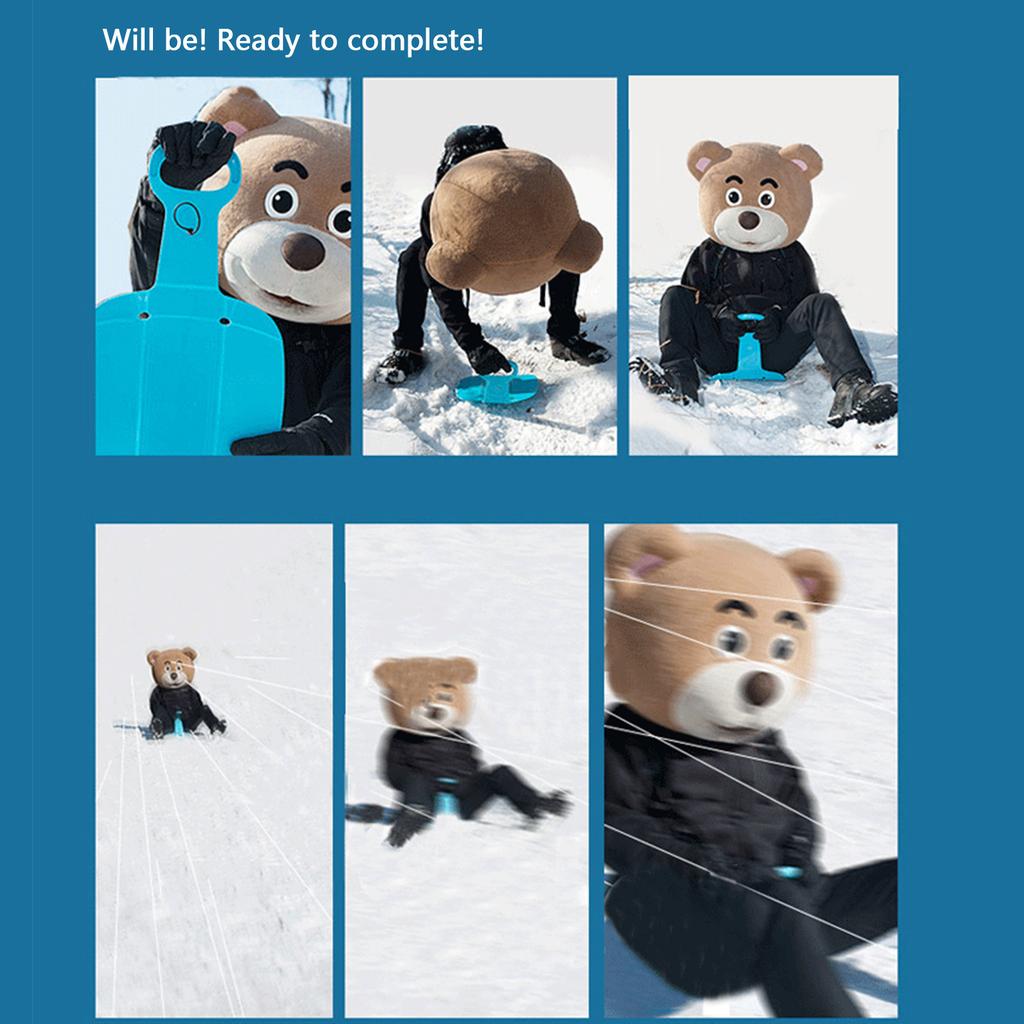 Портативные складные сани для скейтбординга для взрослых и детей, лыжи для скейтбординга