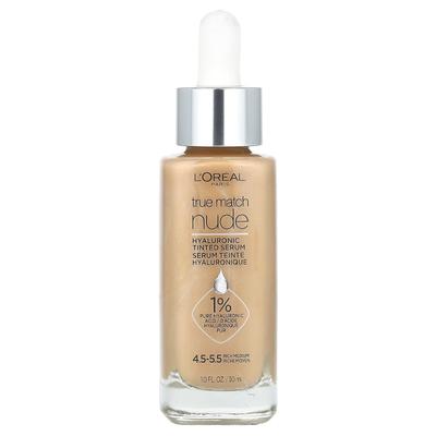 L'Oréal, True Match, Nude, Гиалуроновая тональная сыворотка, Насыщенный средний 4.5-5.5, 30 мл (1 жидкая унция)